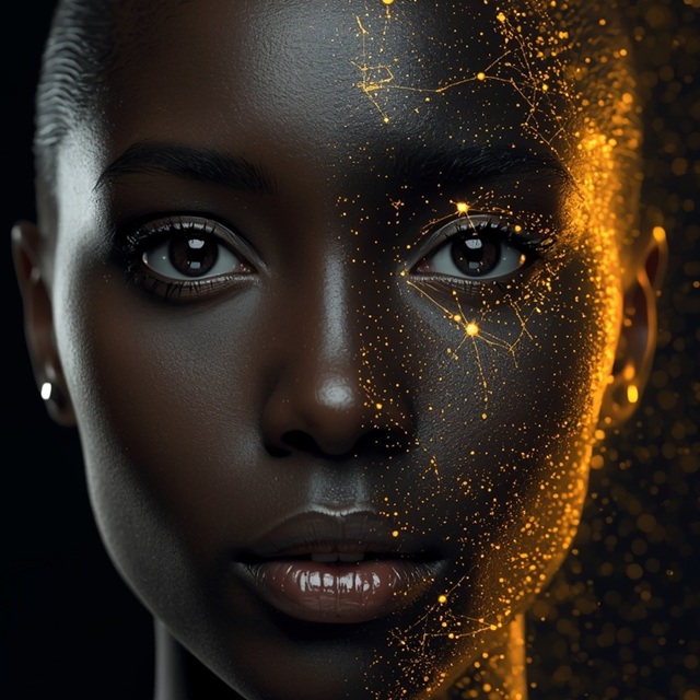 Selenia — a mulher de ouro sobre a noite